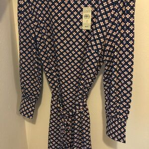 Loft dress, long sleeve, multicolor, in size large Petite.